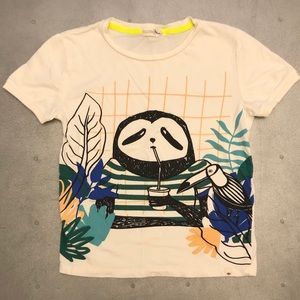 Soft sloth tshirt 8Y